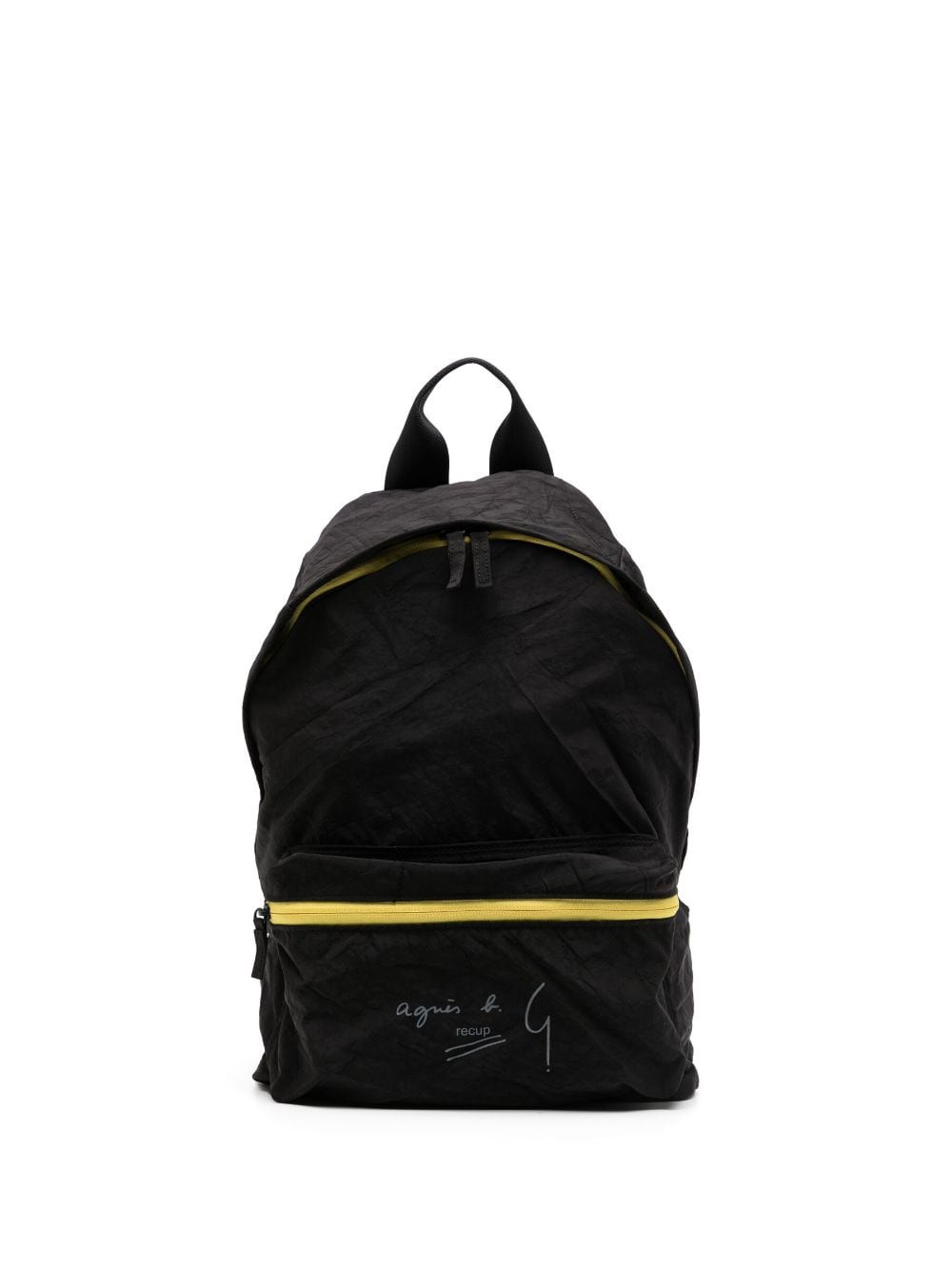 Agnès b. logo-print distressed-effect Backpack - Farfetch