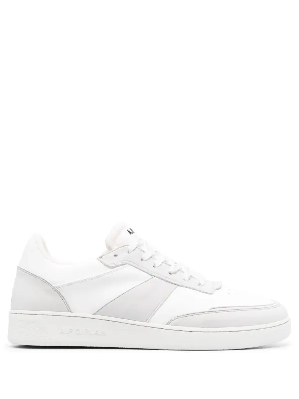 【送料&関税込】A.P.C. Plain Sneakers White & Gray Plain Sneakers by A.P.C. on Sale