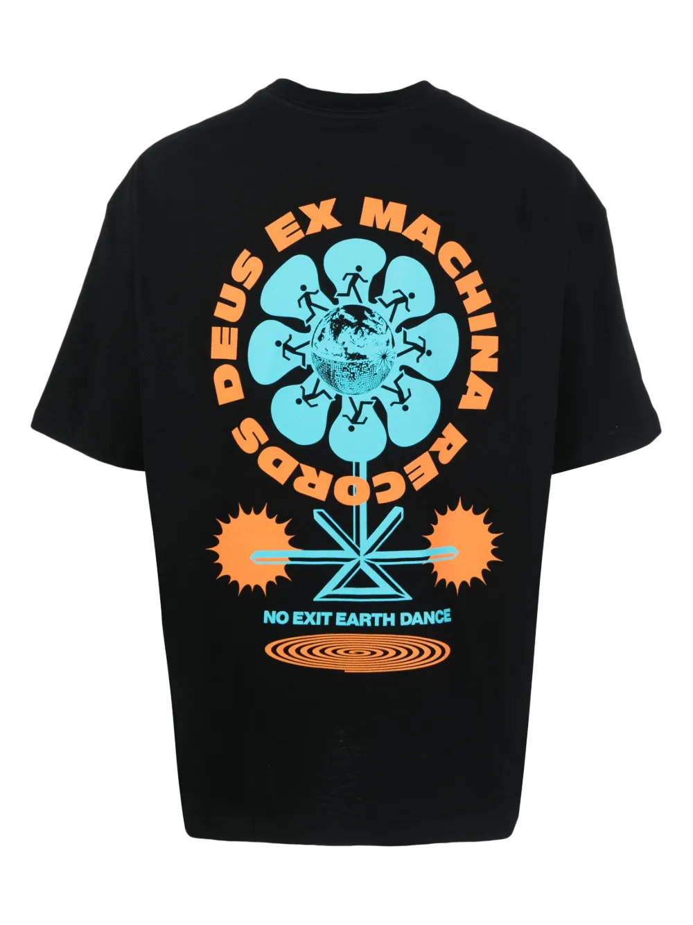 Deus Ex Machina T-shirt met print - Zwart