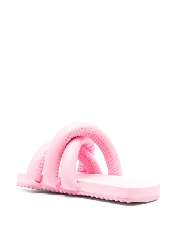 YUME YUME rounded-strap Flat Slides - Farfetch