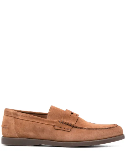 Doucal's suede penny-slot loafers
