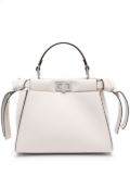 FENDI mini Peekaboo leather bag - Neutrals