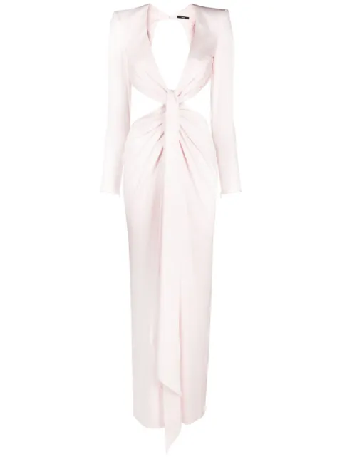 Alex Perry Dalten twist-detail gown