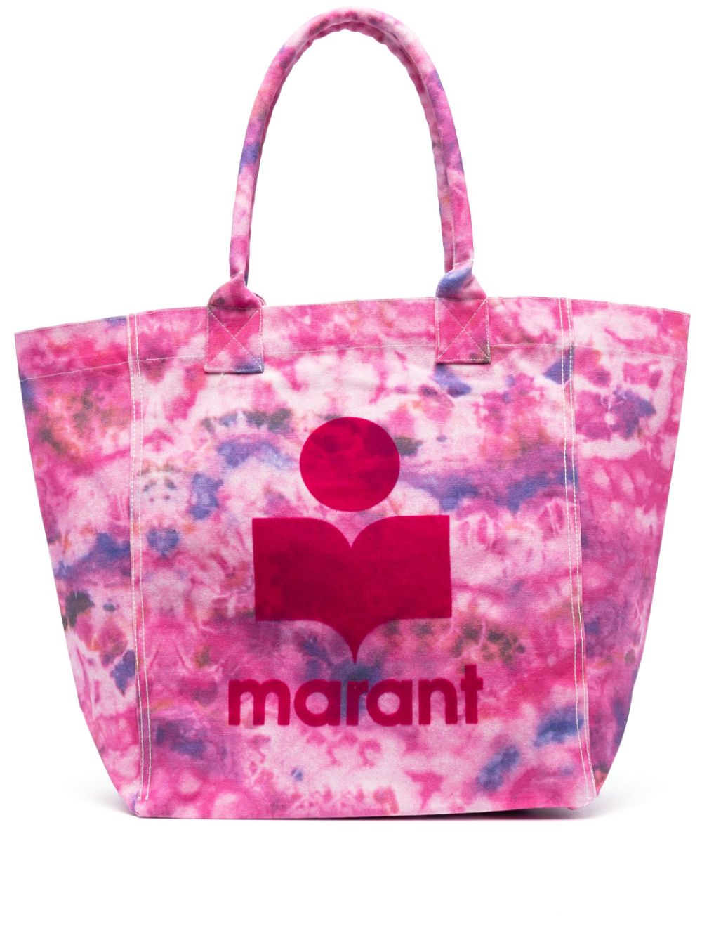 Shop Isabel Marant Yenky Logo-print Tote Bag In Pink