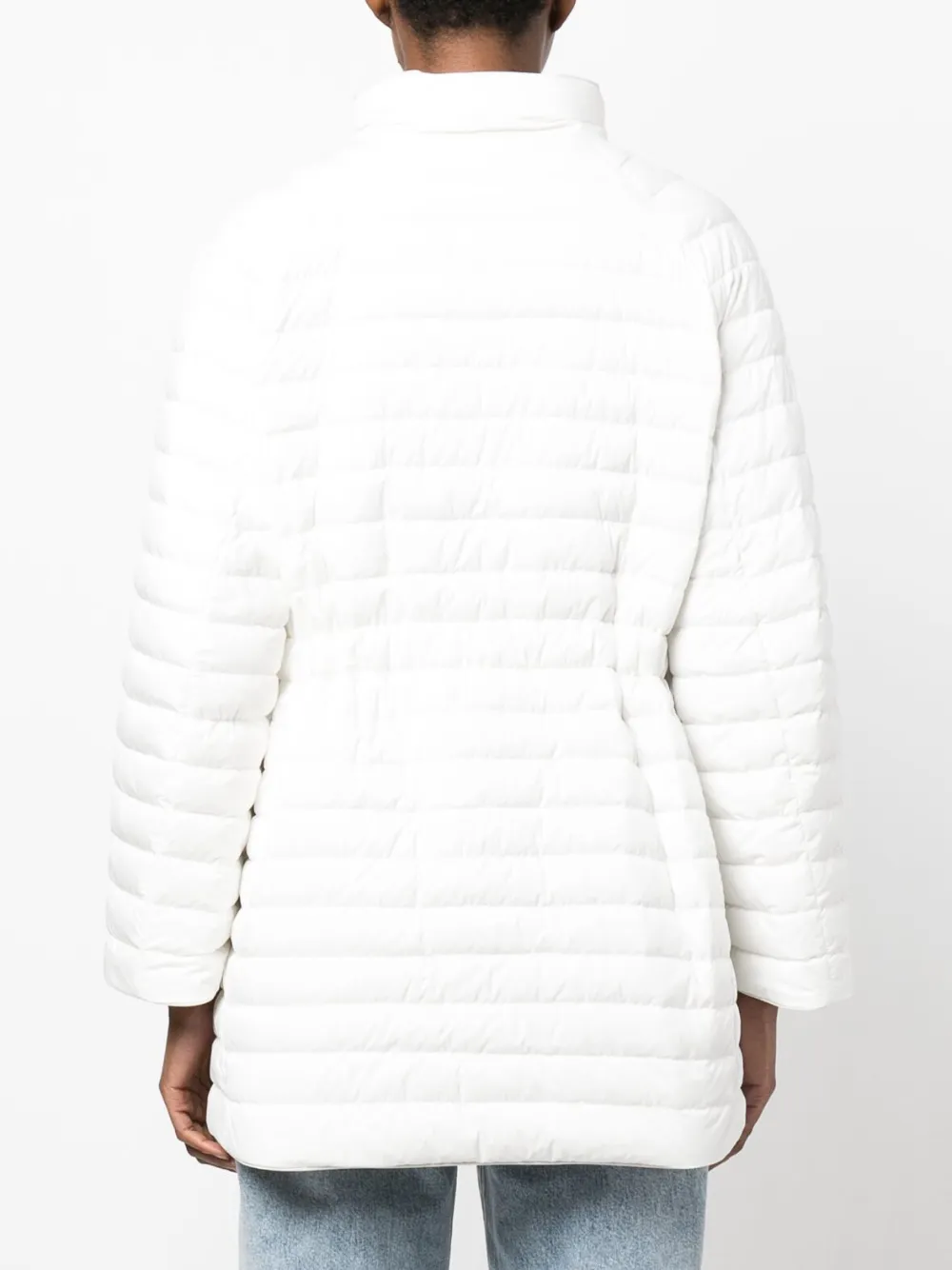 Shop Moorer Long-sleeve Reversible Padded Jacket In White