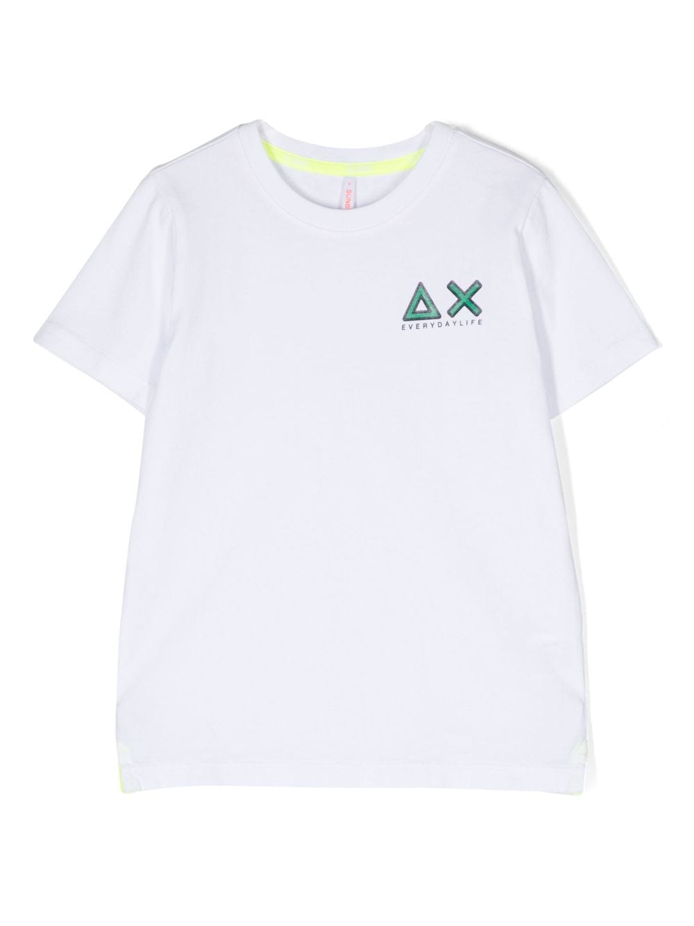 Sun 68 Kids' Logo-print Cotton T-shirt In White
