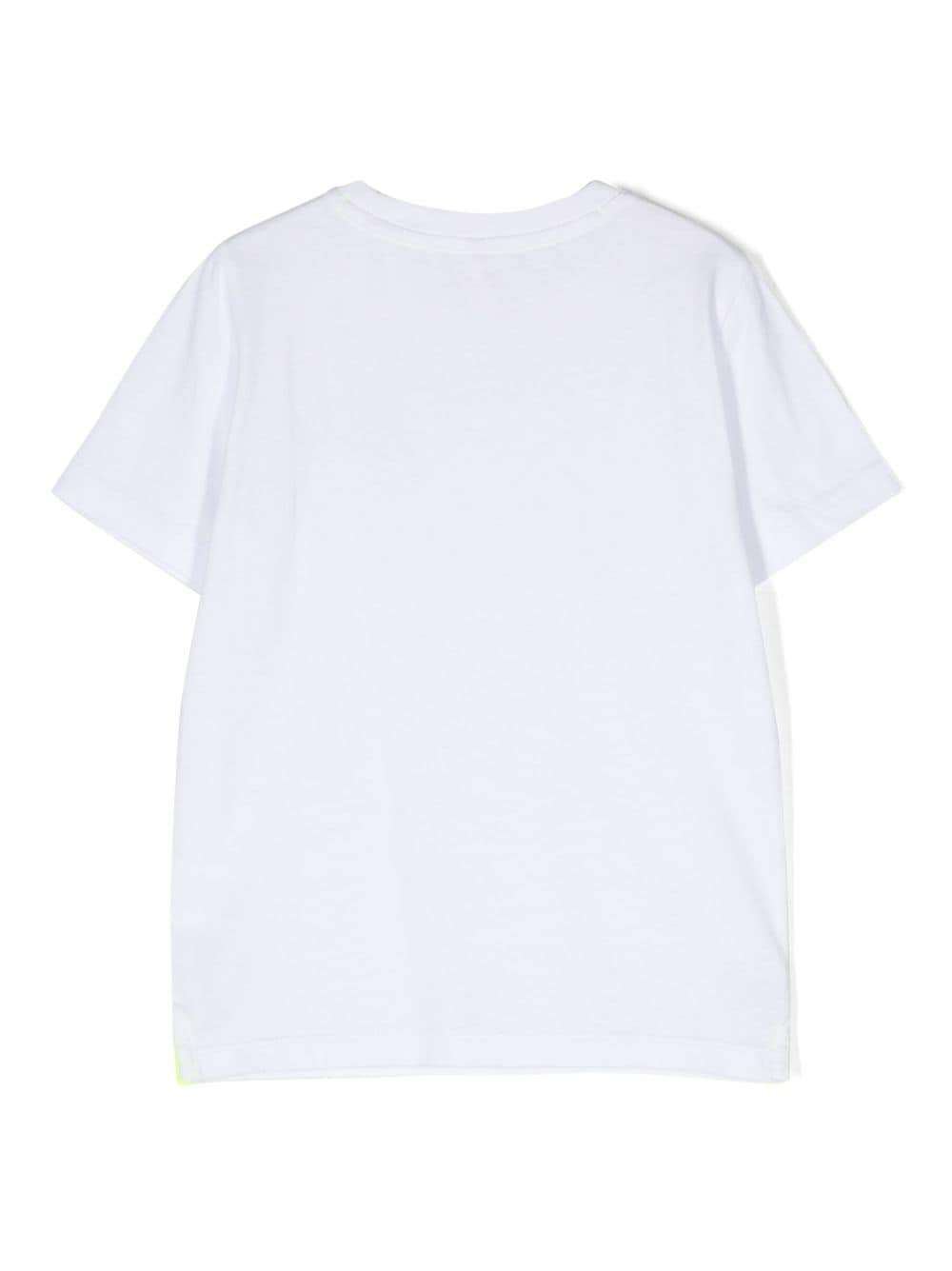 Shop Sun 68 Logo-print Cotton T-shirt In White
