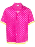P.A.R.O.S.H. polka-dot print silk shirt - Pink
