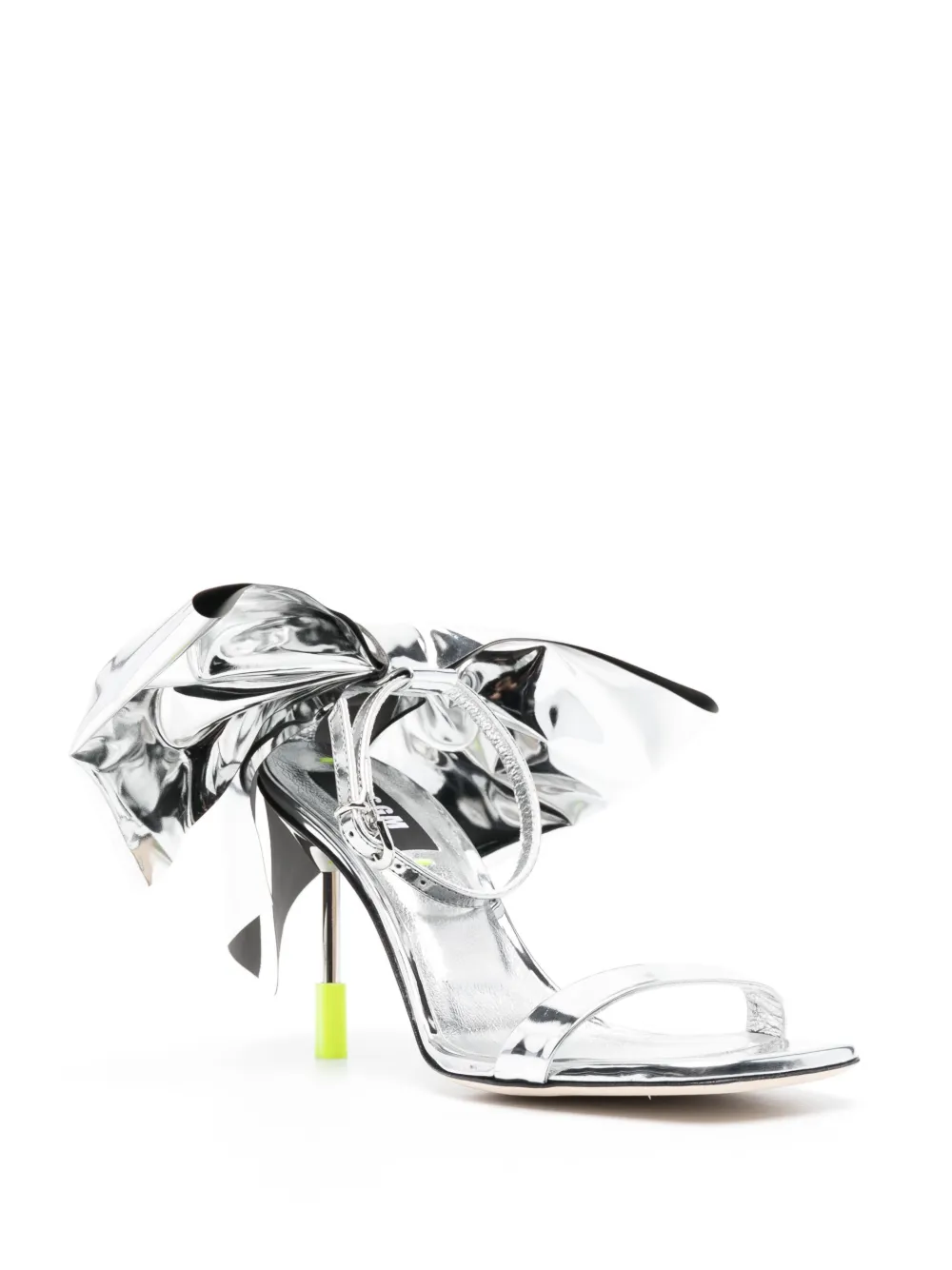 MSGM Sandalen met metallic-effect - Zilver