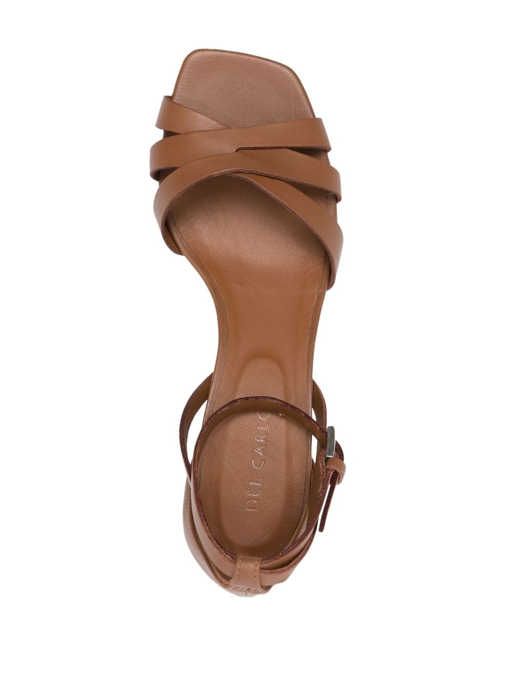 Shop Del Carlo Moor 55mm Open-toe Sandals In Brown