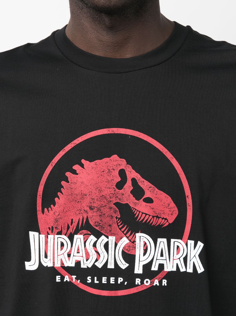 Shop Neil Barrett Jurassic Park Print T-shirt In Black