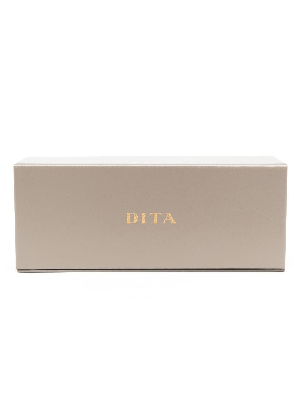 Shop Dita Eyewear Logo-print Round-frame Sunglasses In 银色
