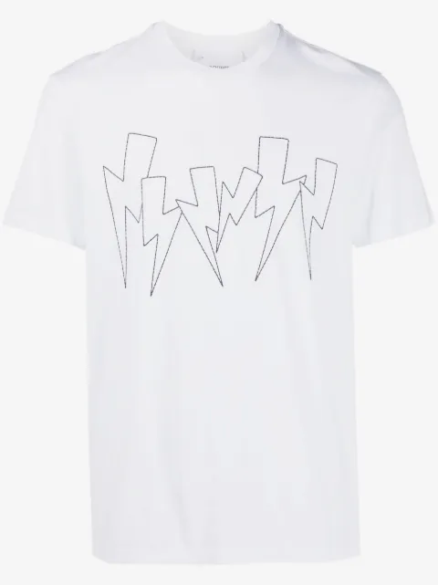 Neil Barrett Thunderbolt-print crew-neck T-shirt
