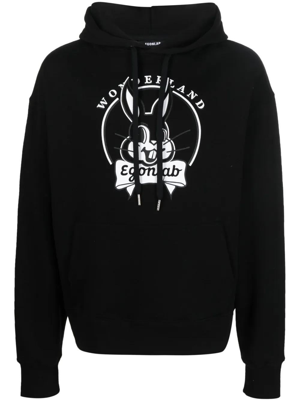 Egonlab Bunny Hoodie In Black Bunny