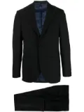 D4.0 single-breasted wool suit - Black