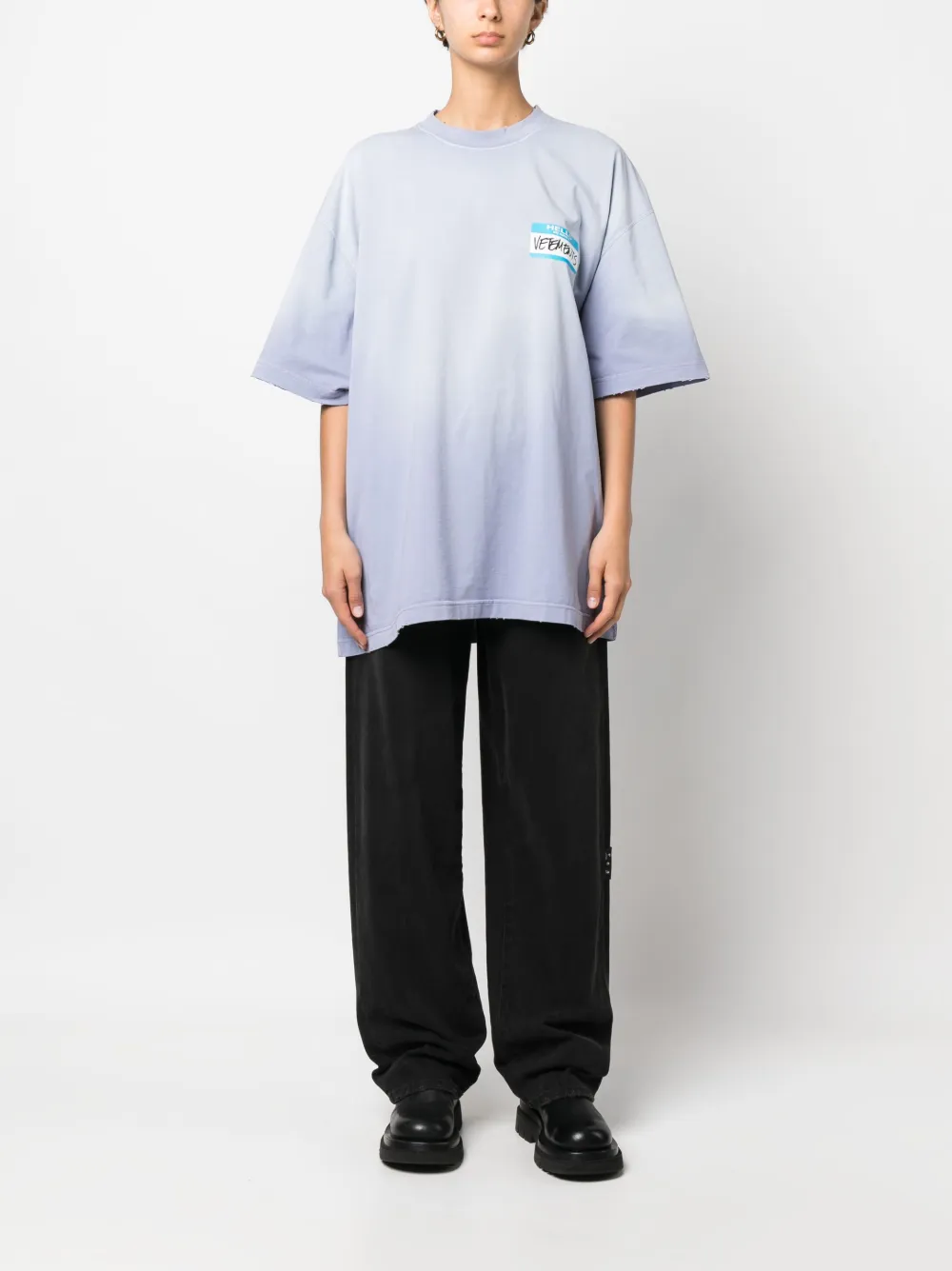 VETEMENTS My Name Is short-sleeve T-shirt - Farfetch