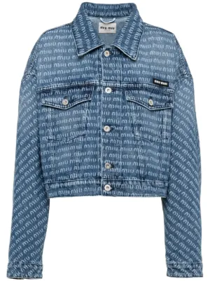 Miu Miu Denim Jackets | White Denim Jacket | FARFETCH