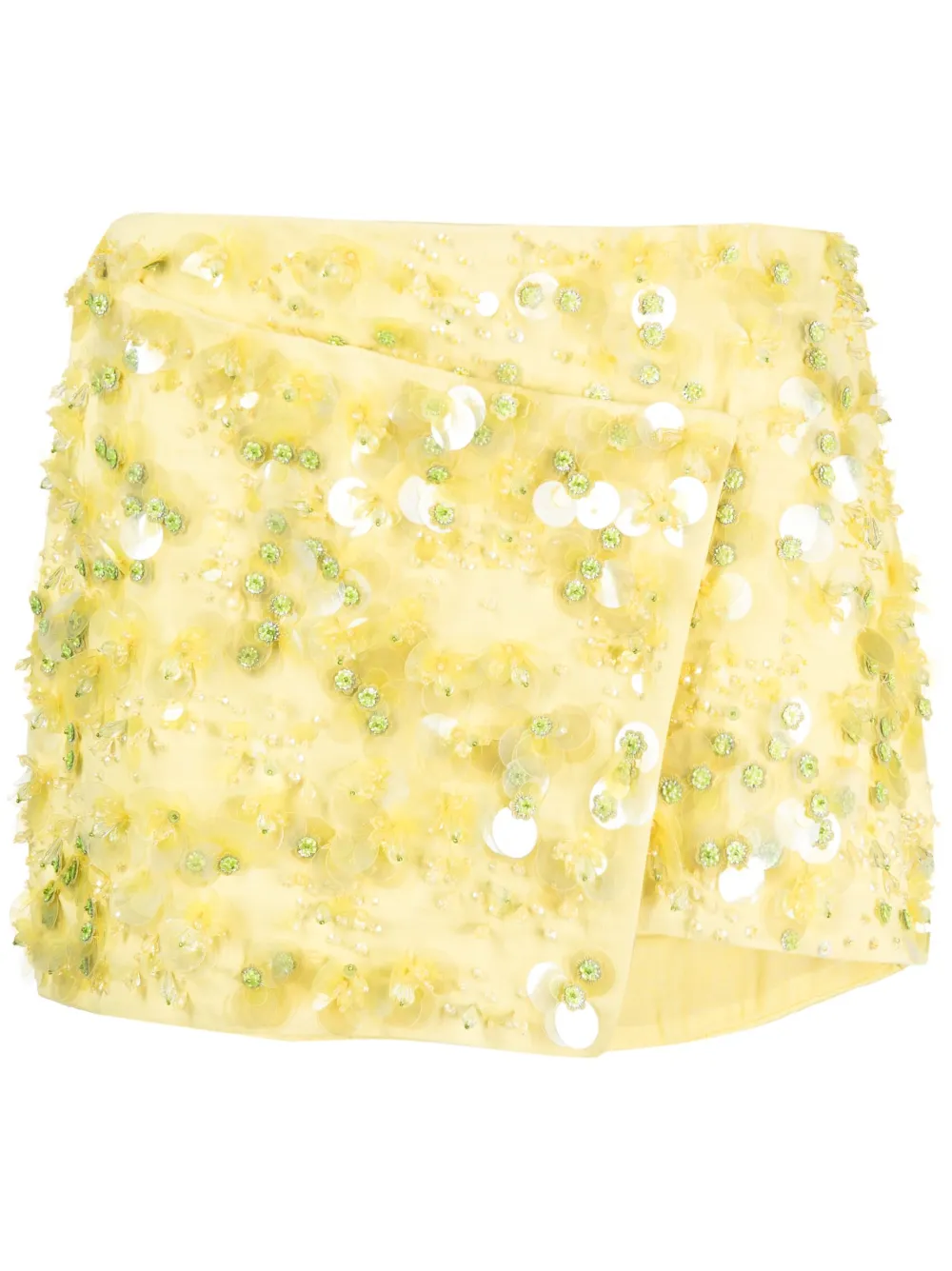 DES PHEMMES sequin-embellished mini skirt