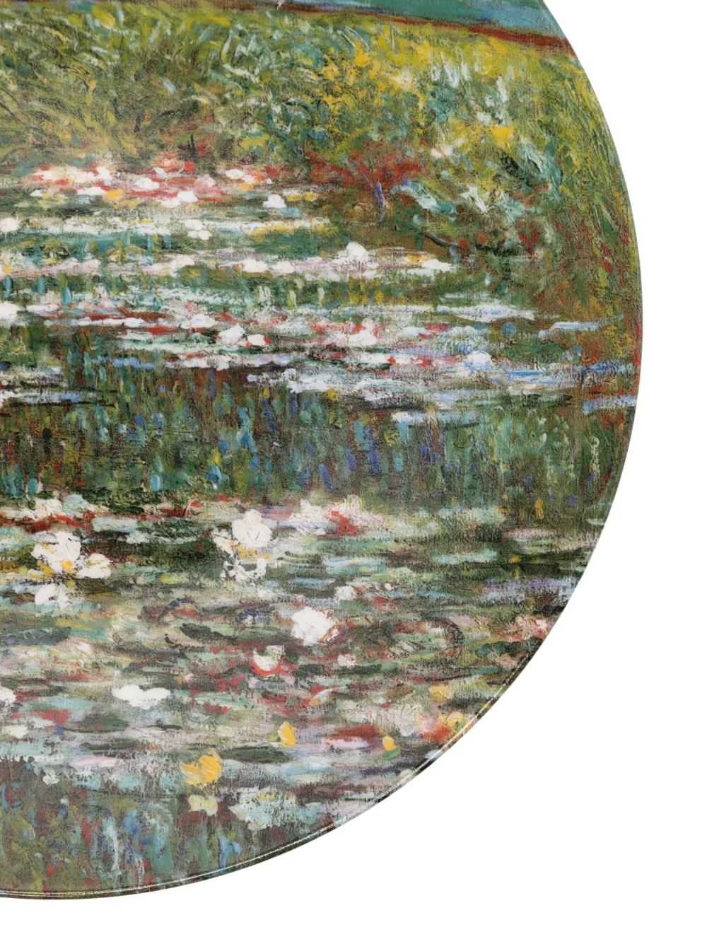 Ligne Blanche Claude Bridge Over a Pond Of Waterlilies Plate
