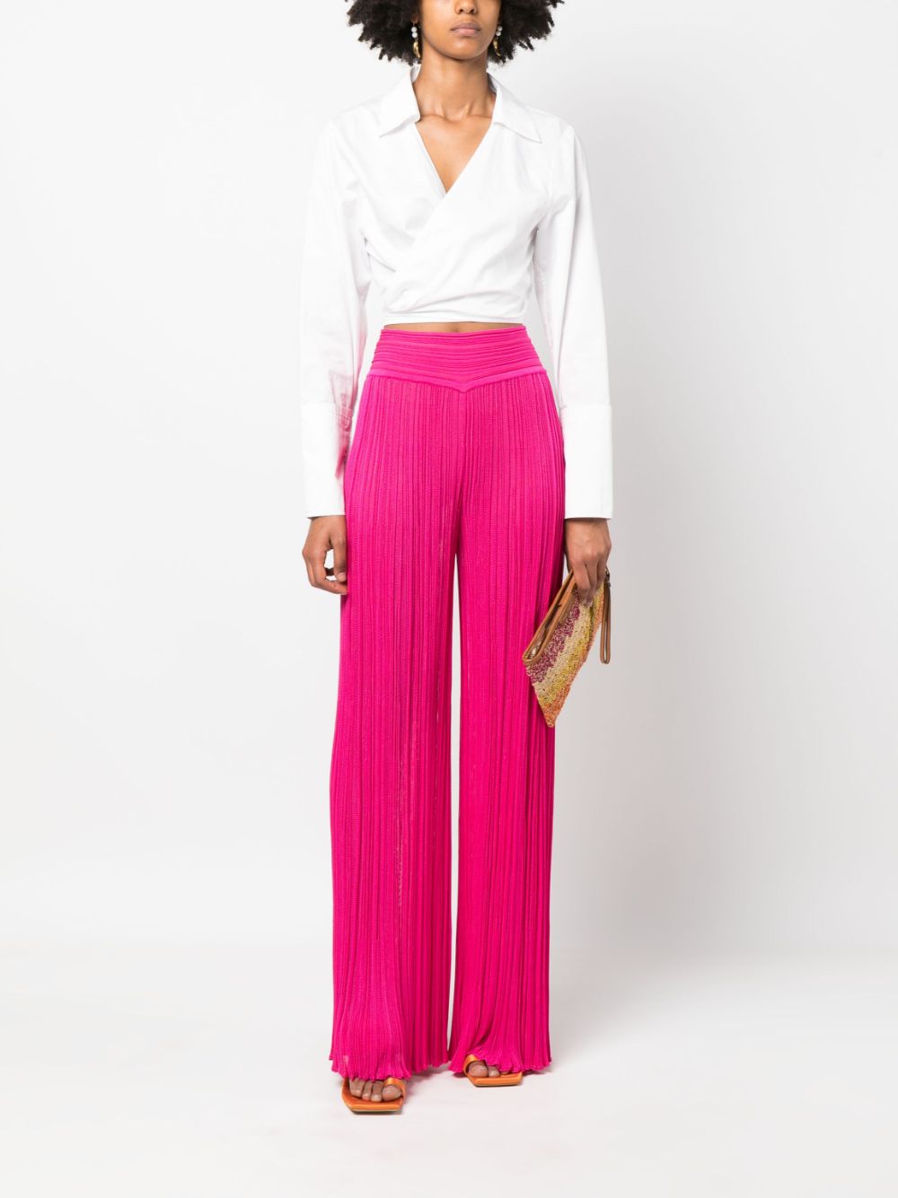 Antonino Valenti High waist broek - Roze