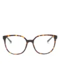 BVLGARI tortoiseshell cat-eye glasses - Brown