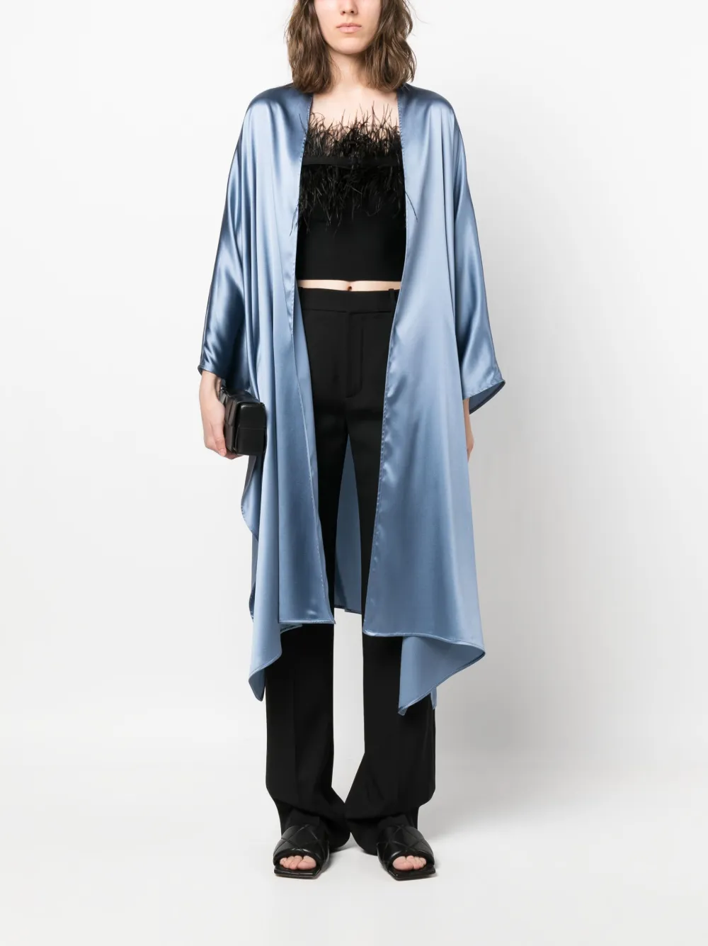 Gianluca Capannolo Gedrapeerde cape - Blauw