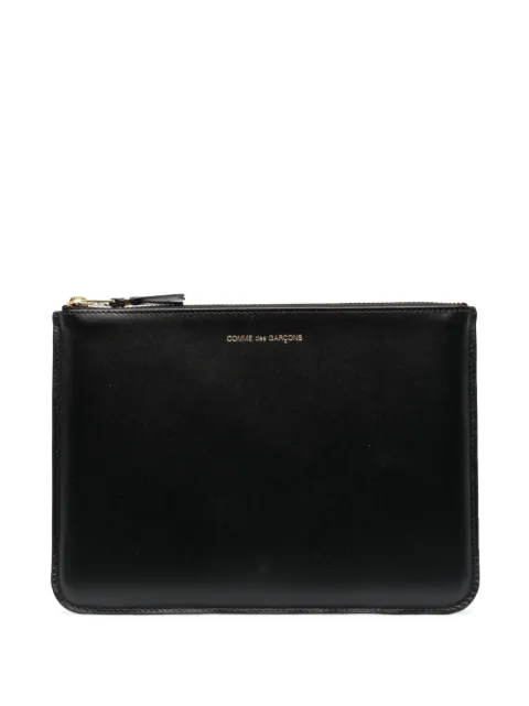 Comme Des Garçons Wallet engraved-logo leather wallet 
