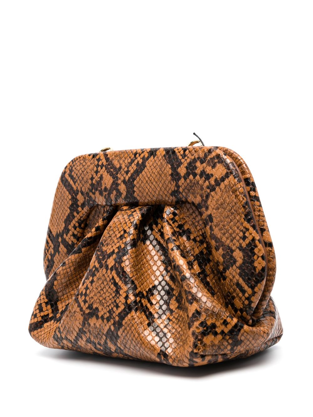 White hot sale snakeskin clutch