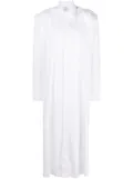 VETEMENTS long-sleeved cotton maxi shirt dress - White