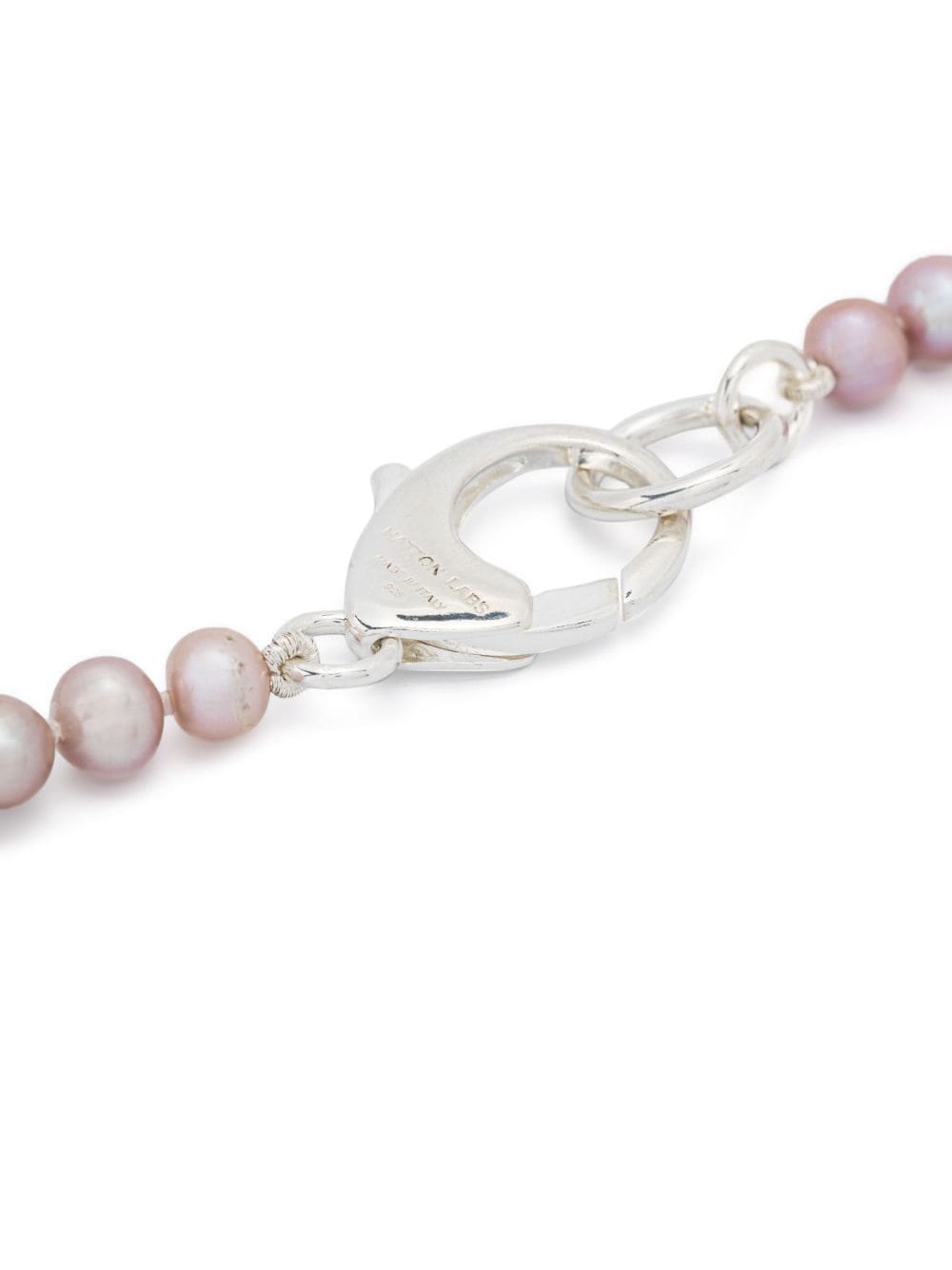 Shop Hatton Labs Freshwater Pearls Necklace In Pink