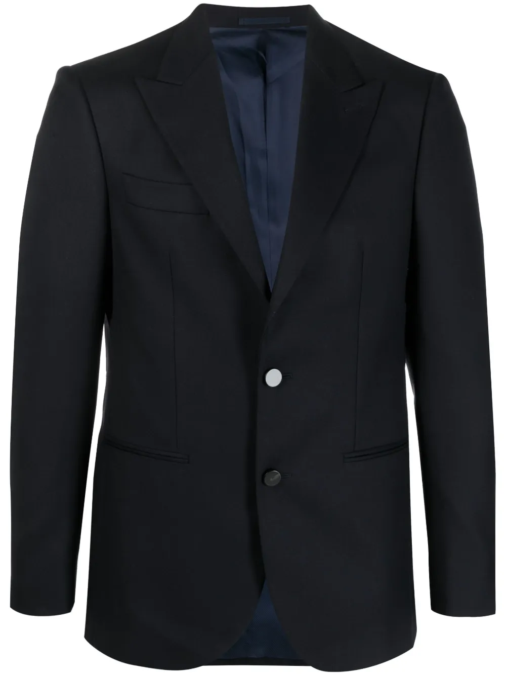 single-breasted wool blazer