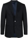 D4.0 single-breasted wool blazer - Blue