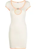 AMBUSH cut-out T-shirt minidress - Neutrals