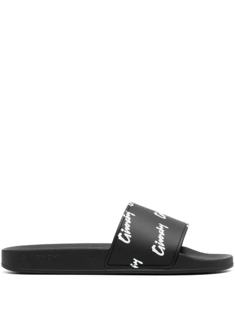 Givenchy logo-printed slides
