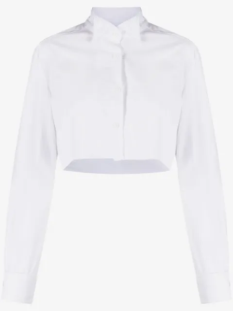 Almaz cropped cotton shirt