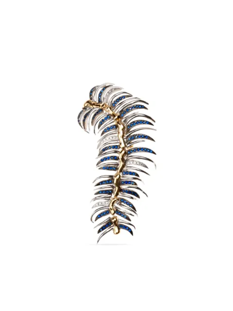 Gaelle Khouri 18K yellow gold Marche Harmonique multi stone earring