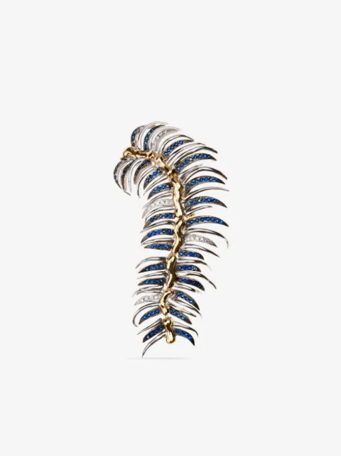 Gaelle Khouri 18K yellow gold Marche Harmonique multi stone earring