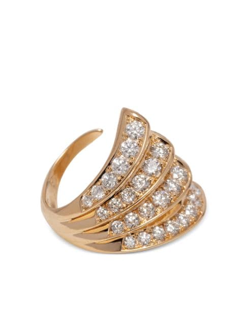 Gaelle Khouri anillo Nuances en oro rosa de 18kt con diamante