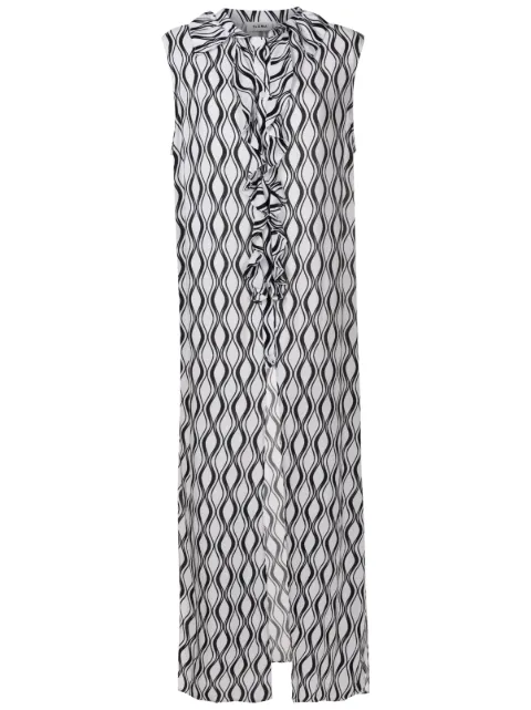 Amir Slama geometric-print maxi dress