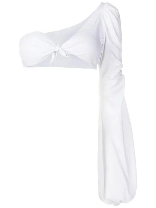 Blouse nouée à une épaule - Amir Slama - Modalova