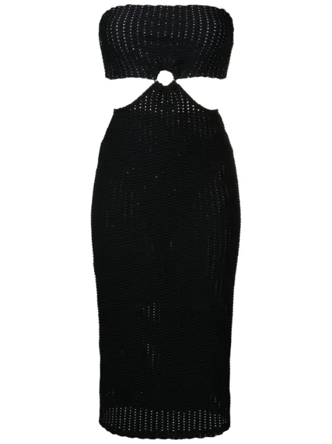 Amir Slama vestido midi con detalle de aberturas