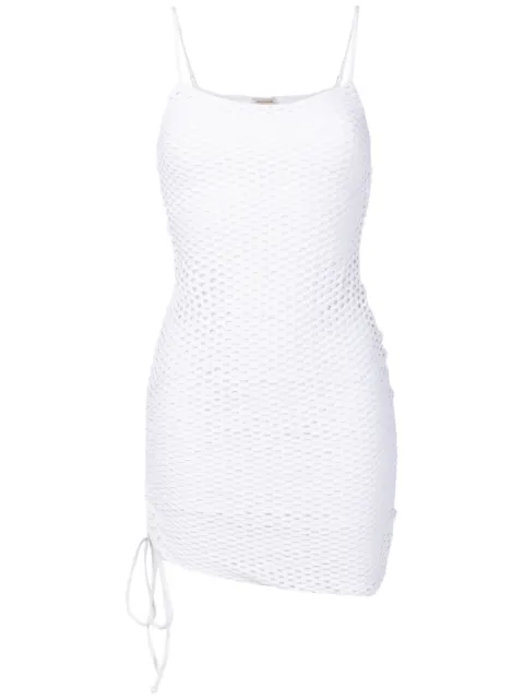 Amir Slama vestido midi con detalle de agujetas