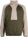 White Mountaineering two-tone high-neck sweater - Brown