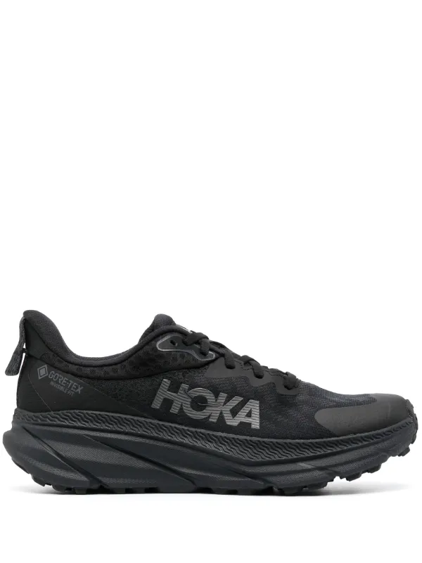 関税/送料込★HOKA★ロゴ スニーカー レザー ローカット HOKA ロゴ スニーカー | ブラック | FARFETCH JP