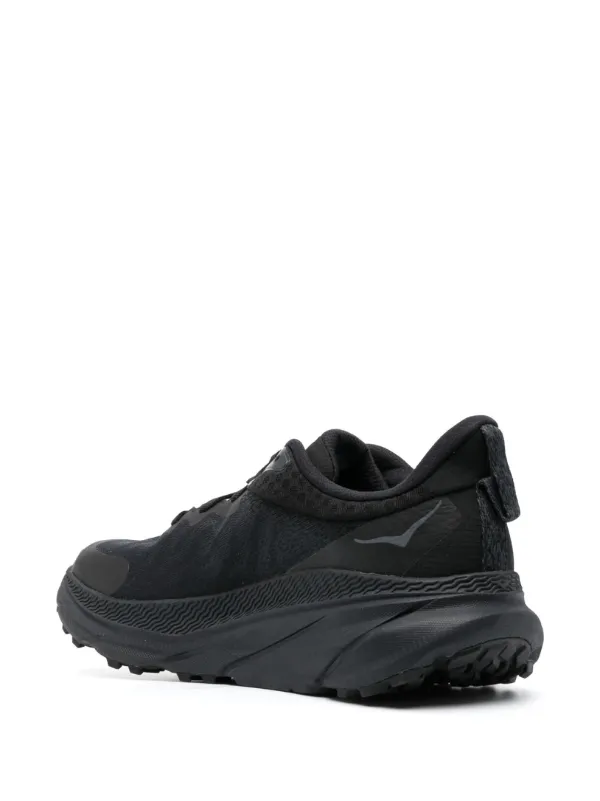 関税/送料込★HOKA★ロゴ スニーカー レザー ローカット HOKA ロゴ スニーカー | ブラック | FARFETCH JP