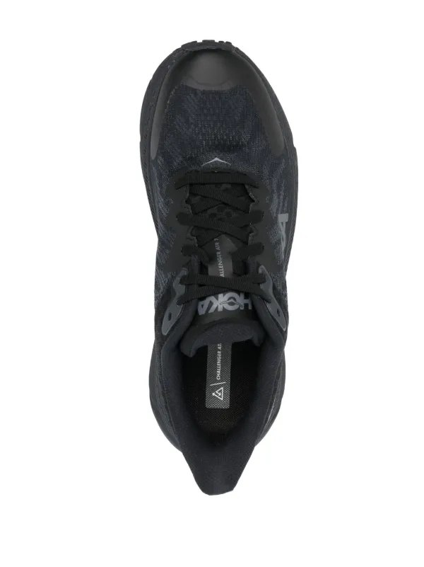 関税/送料込★HOKA★ロゴ スニーカー レザー ローカット HOKA ロゴ スニーカー | ブラック | FARFETCH JP