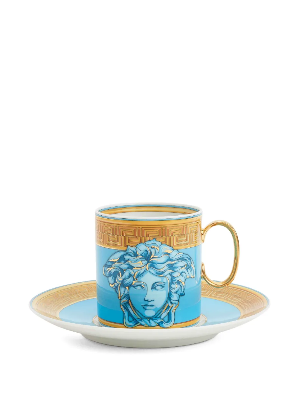Versace メドゥーサ アンプリファイド コーヒーセット - ブルー Versace メドゥーサ アンプリファイド コーヒーセット - ブルー