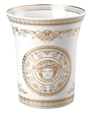 Versace Medusa Grande 陶瓷花瓶（21厘米） | 白色| FARFETCH CN