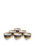 Versace I Love Baroque porcelain cups (set of six) - Black