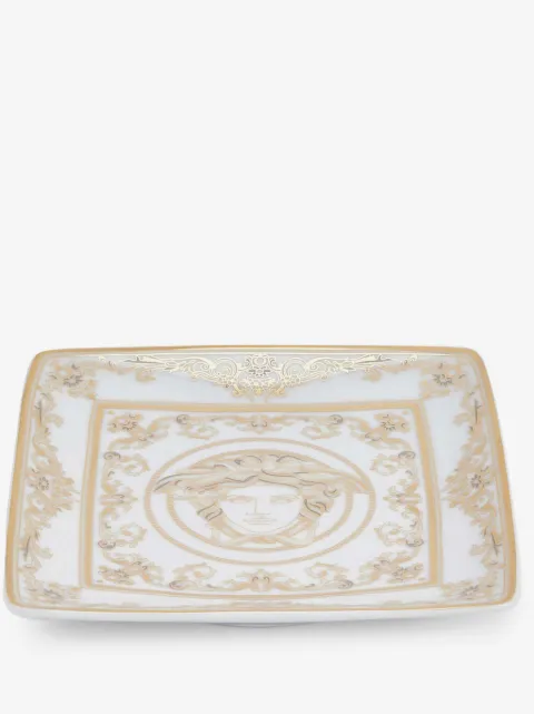 Versace Medusa Gala square porcelain plate (12cm)